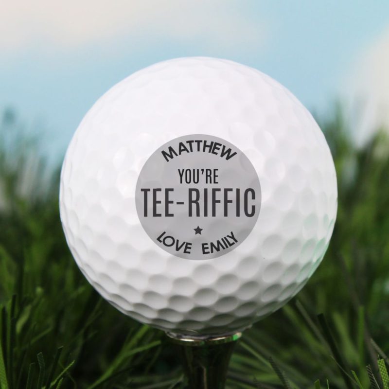 Personalised 'Tee-riffic' Golf Ball