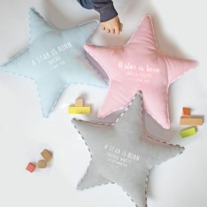 Personalised Newborn Star Cushion