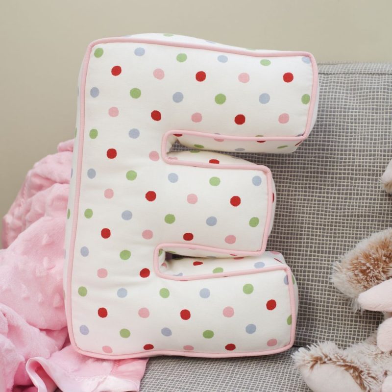 Personalised Spotty Letter Cushion