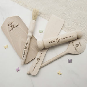 Personalised Flour Power Kids Baking Set