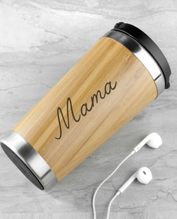 Personalised Bamboo Travel Mug