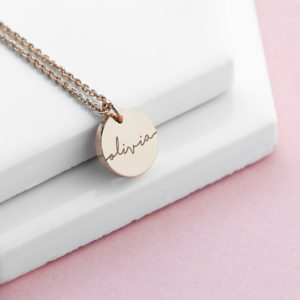 Personalised Disc Necklace