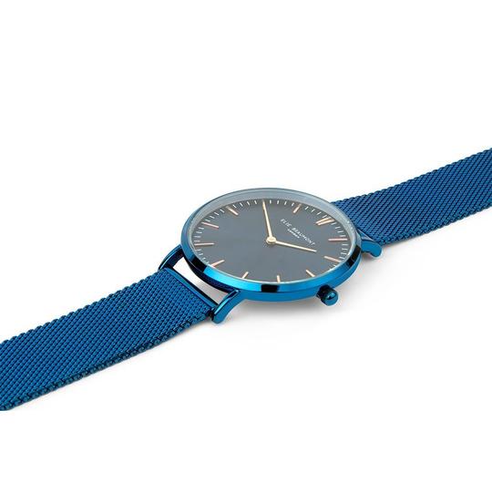 Personalised Elie Beaumont Electric Blue Minimalist Watch