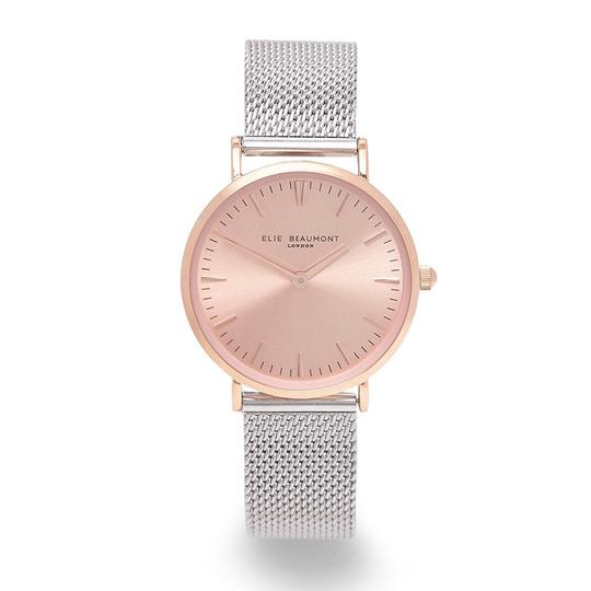 Personalised Elie Beaumont Small Rose Silver Ladies Watch