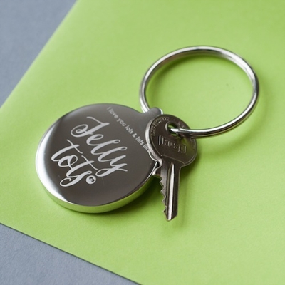 Personalised Love You Lots Like Jelly Tots Keyring