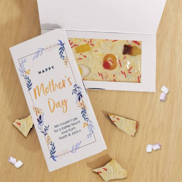Personalised Mother’s Day White Chocolate Card