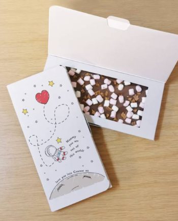 Personalised 'Out Of This World' Milk Chocolate Card