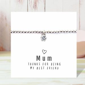 Mum Best Friend Bracelet and Sentiments Card
