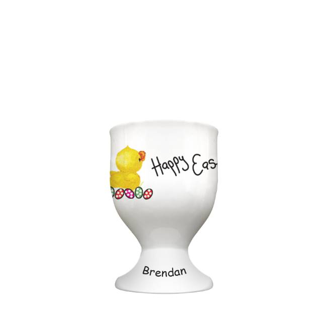 Personalised Easter Chick Bone China Egg Cup
