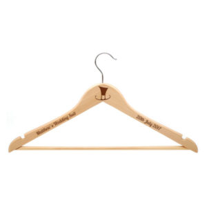 Personalised Mens Wooden Suit Hanger