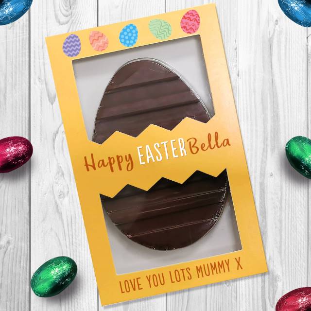 Personalised Letterbox 'Happy Easter' Chocolate Egg