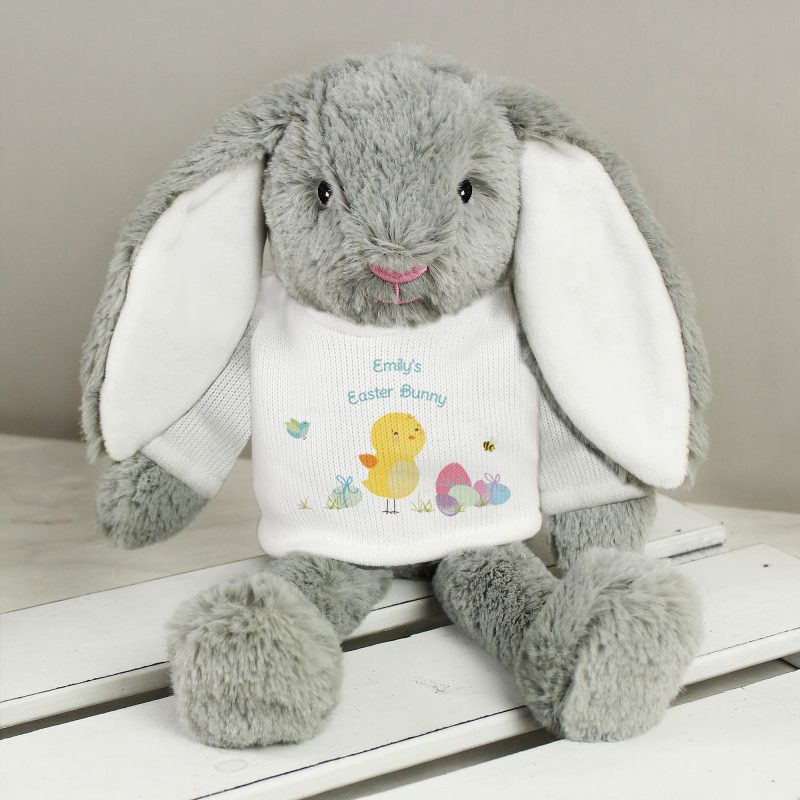 Personalised 'Easter Meadow' Bunny Rabbit Soft Toy