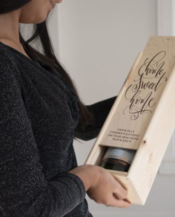 Personalised Home Sweet Home Wine Box