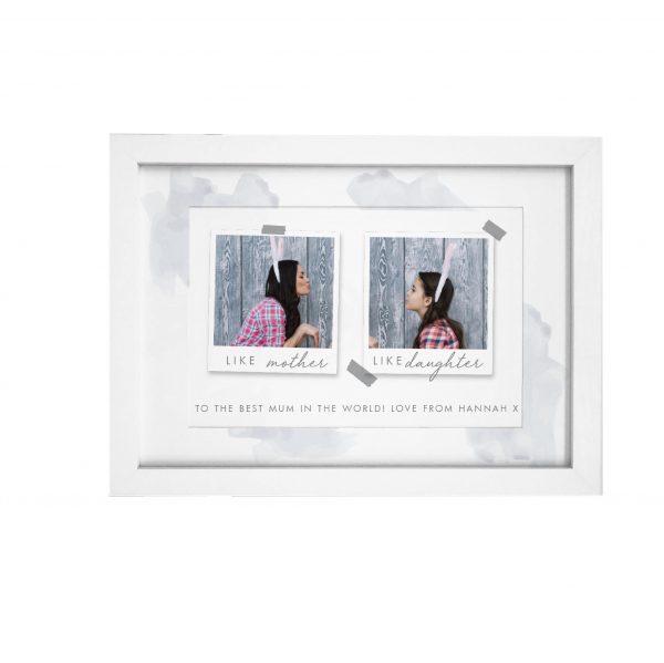 Personalised 'Like' Polaroid A4 Framed Print