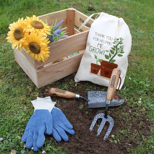 Personalised 'Helping Me To Grow' Garden Tool Set