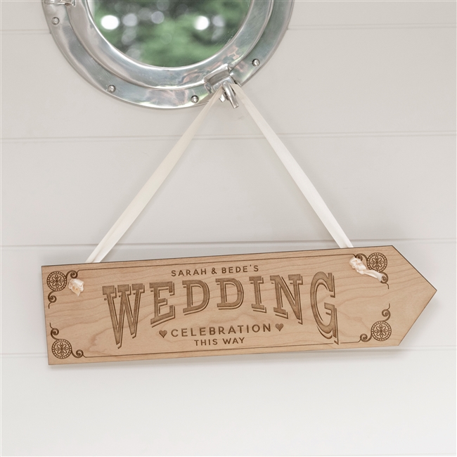Personalised Celebration Wedding Sign