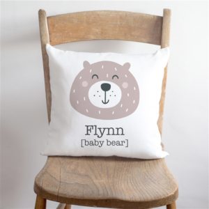 Personalised Baby Bear Cushion