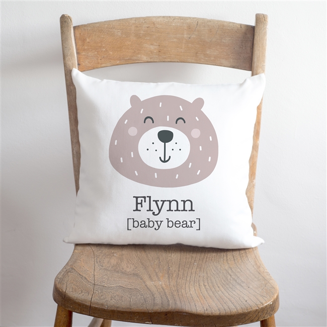 Personalised 'Baby Bear' Cushion