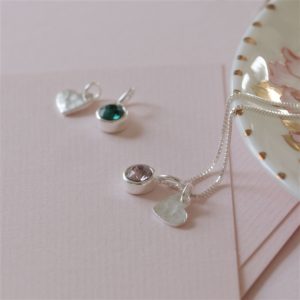 Birthstone Heart Necklace