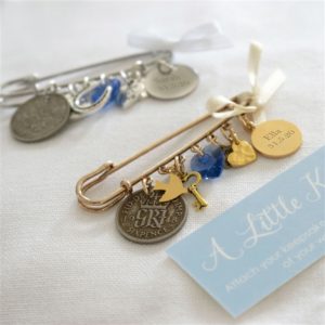 Personalised Wedding Day Bridal Pin