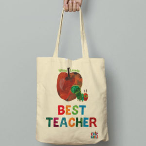 Personalised Hungry Caterpillar Best Teacher Tote Bag
