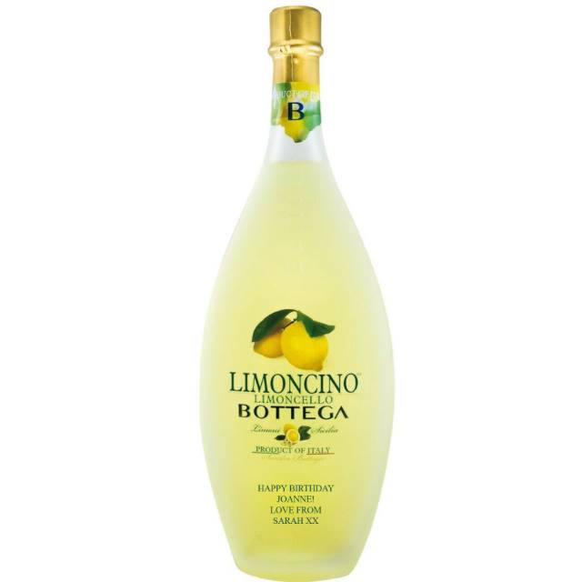 Personalised Bottle of Bottega Limoncello