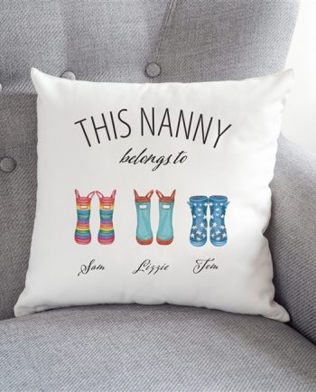 Personalised This Nanny Belongs To Cushion