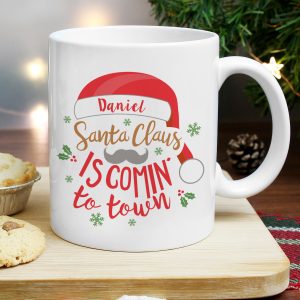 Personalised Santa Claus Is Comin’ To Town Mug