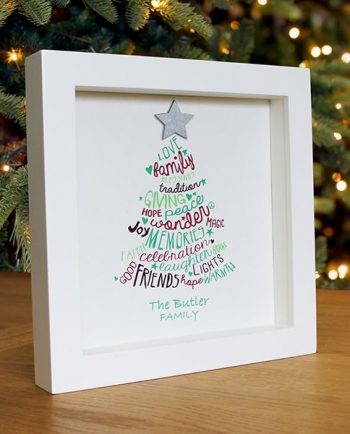 Personalised Christmas Family Framed Print