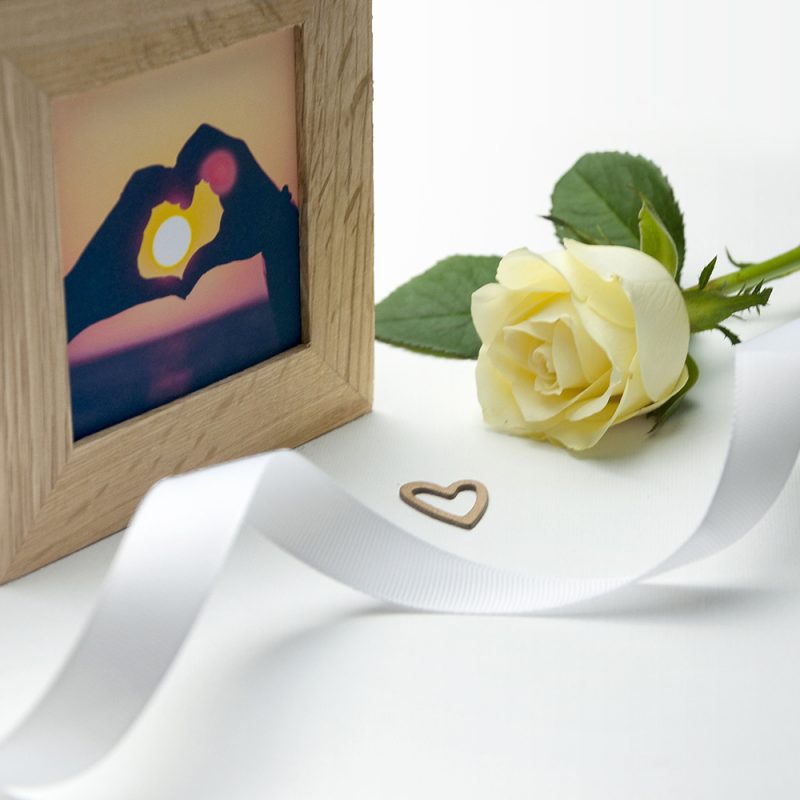 Personalised 'The Way You Are' Oak Photo Cube Keepsake Box