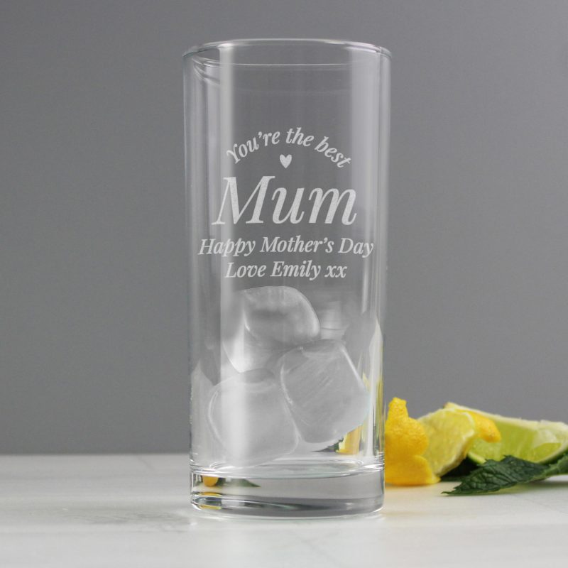 Personalised You're The Best Hi Ball Glass