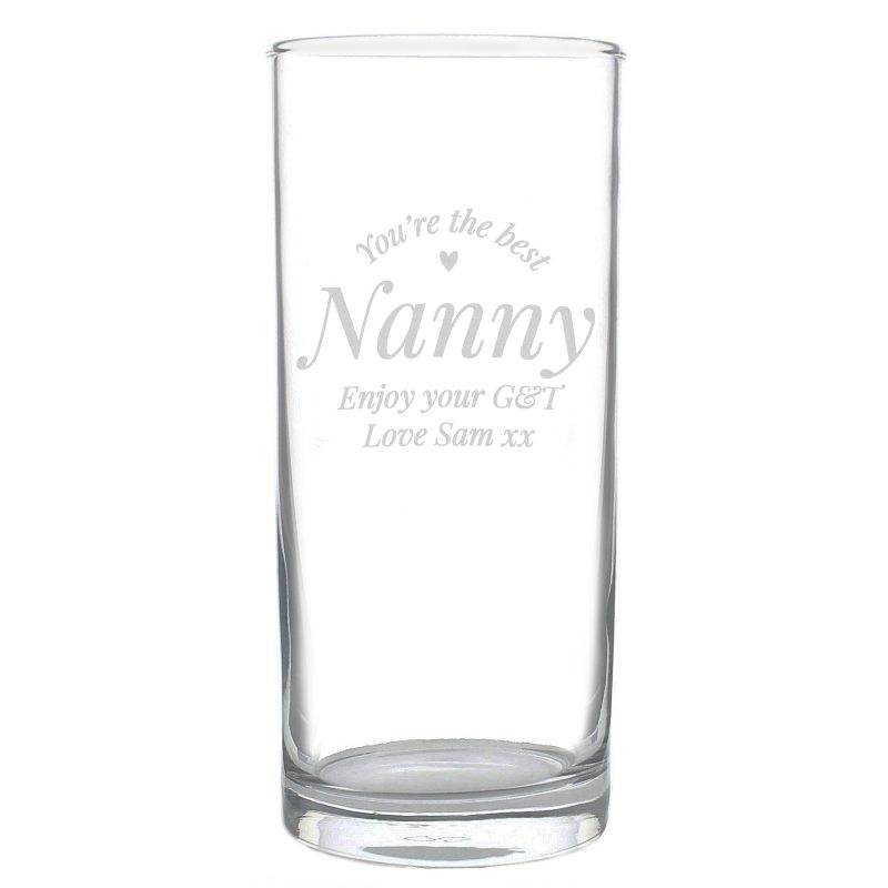Personalised You're The Best Hi Ball Glass