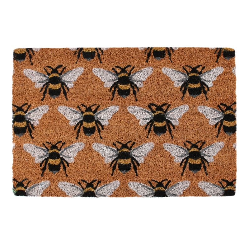 Busy Bee Print Natural Doormat