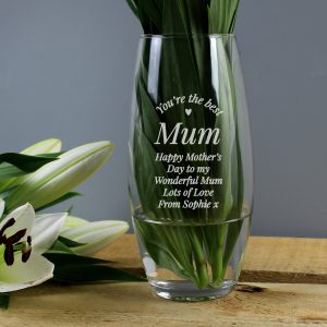 Personalised You're The Best Heart Bullet Vase