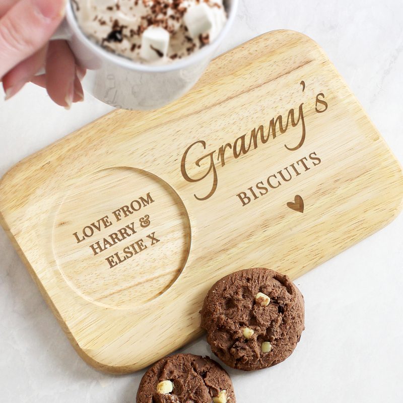 Personalised Heart Wooden Coaster Tray