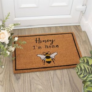 Honey I'm Home Natural Doormat