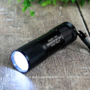 Personalised Mini Black Torch