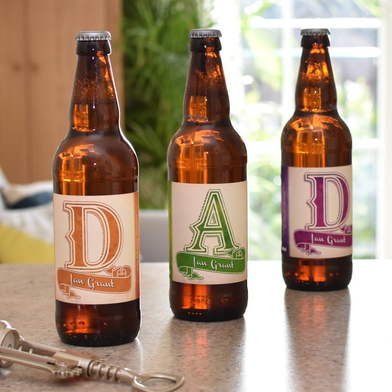 Personalised Dad Pack of 3 Pale Ale Beer