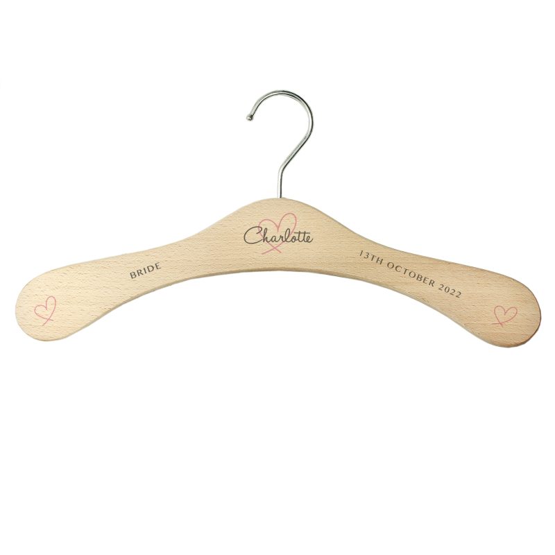 Personalised Heart Wooden Hanger