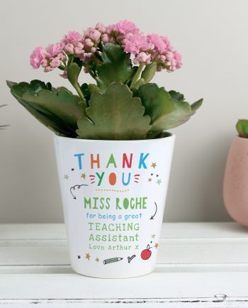 Personalised Thank You Teacher Plant Pot