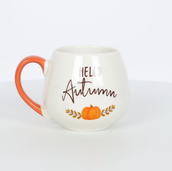 Hello Autumn Pumpkin Mug