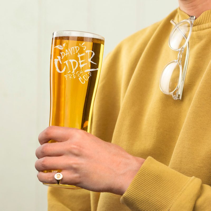 Personalised Fresh Cold Cider Pint Glass