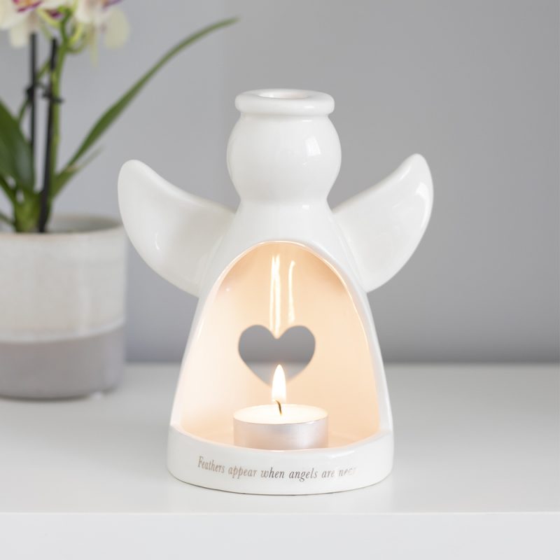 Ceramic Angel Tealight Holder