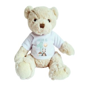 Personalised Boys 1st Birthday Teddy Bear