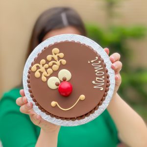 Personalised Mini Rudolph Smash Cake