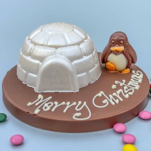 Personalised Chocolate Smash Igloo and Praline Penguin