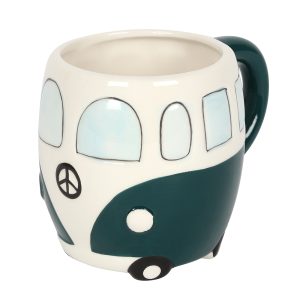 Dark Green Retro Campervan Mug