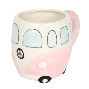 Baby Pink Retro Campervan Mug