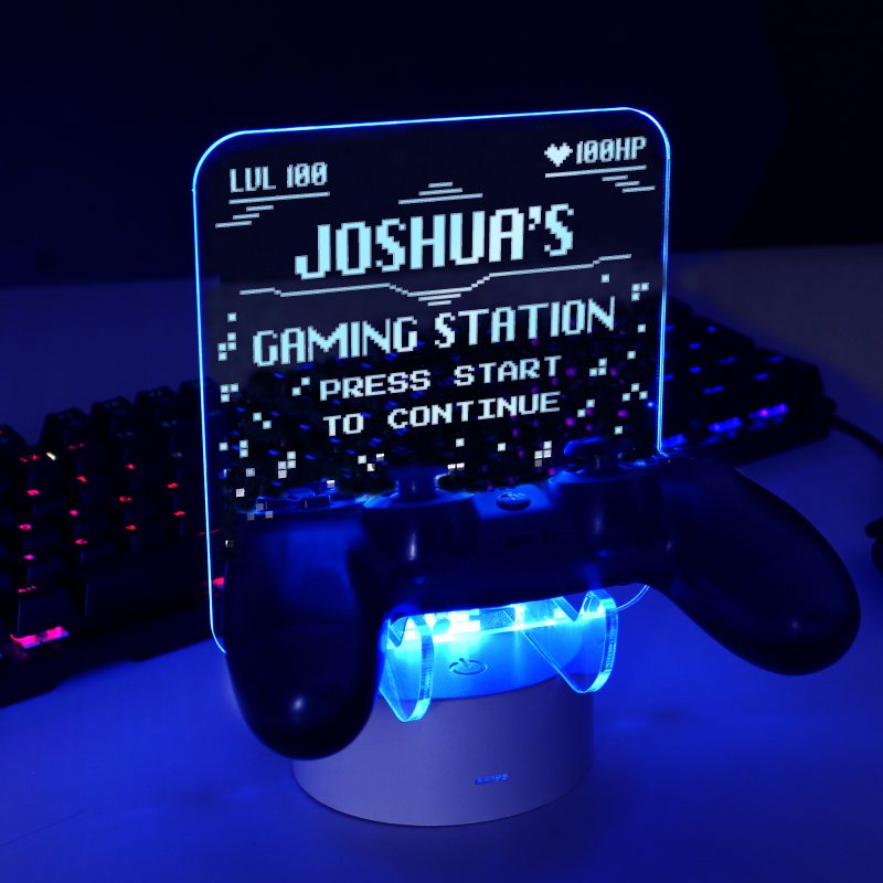 Personalised LED Colour Changing Games Controller Holder