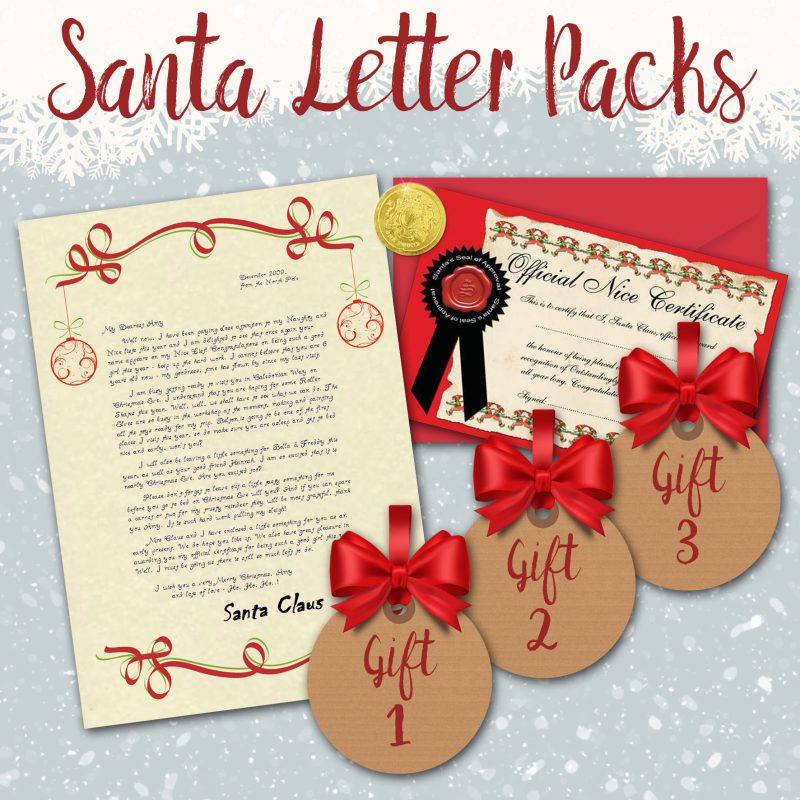 Personalised Santa Letter Gift Packs